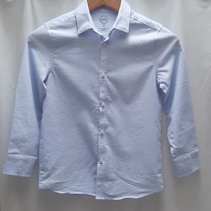 EUC Wonder nation blue textured lg sleeve shirt